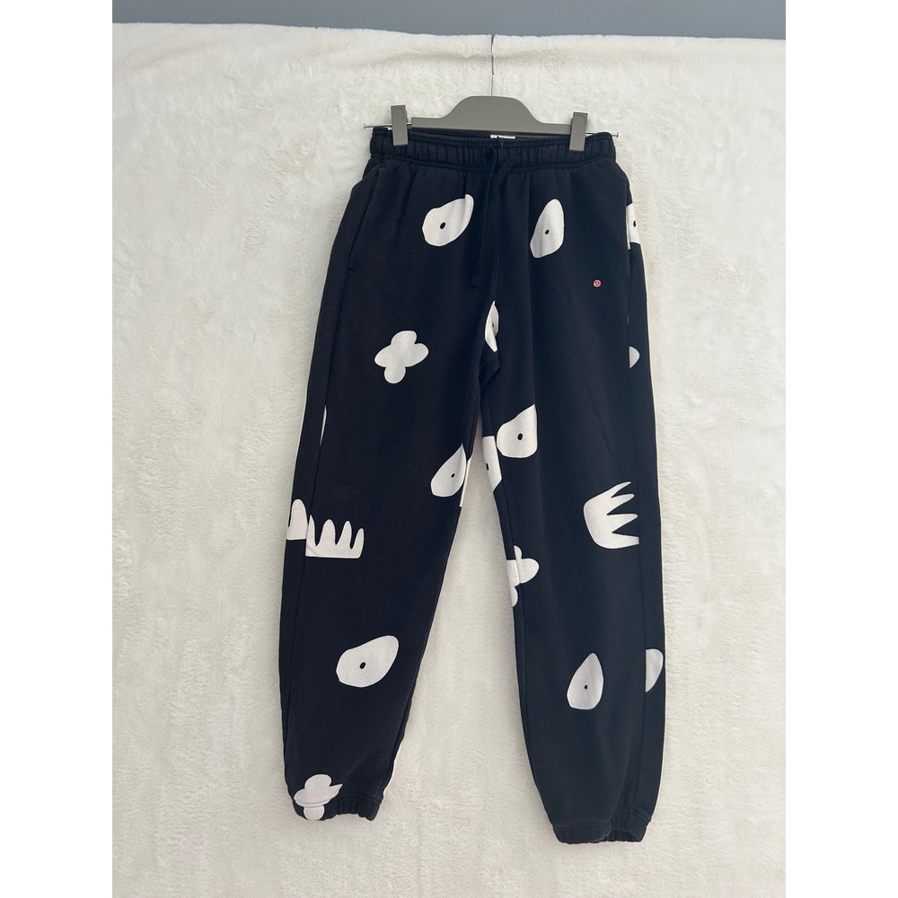 Jordan Artist Series Jacob Rochester Black White Graphic Fleece Sweatpants Small